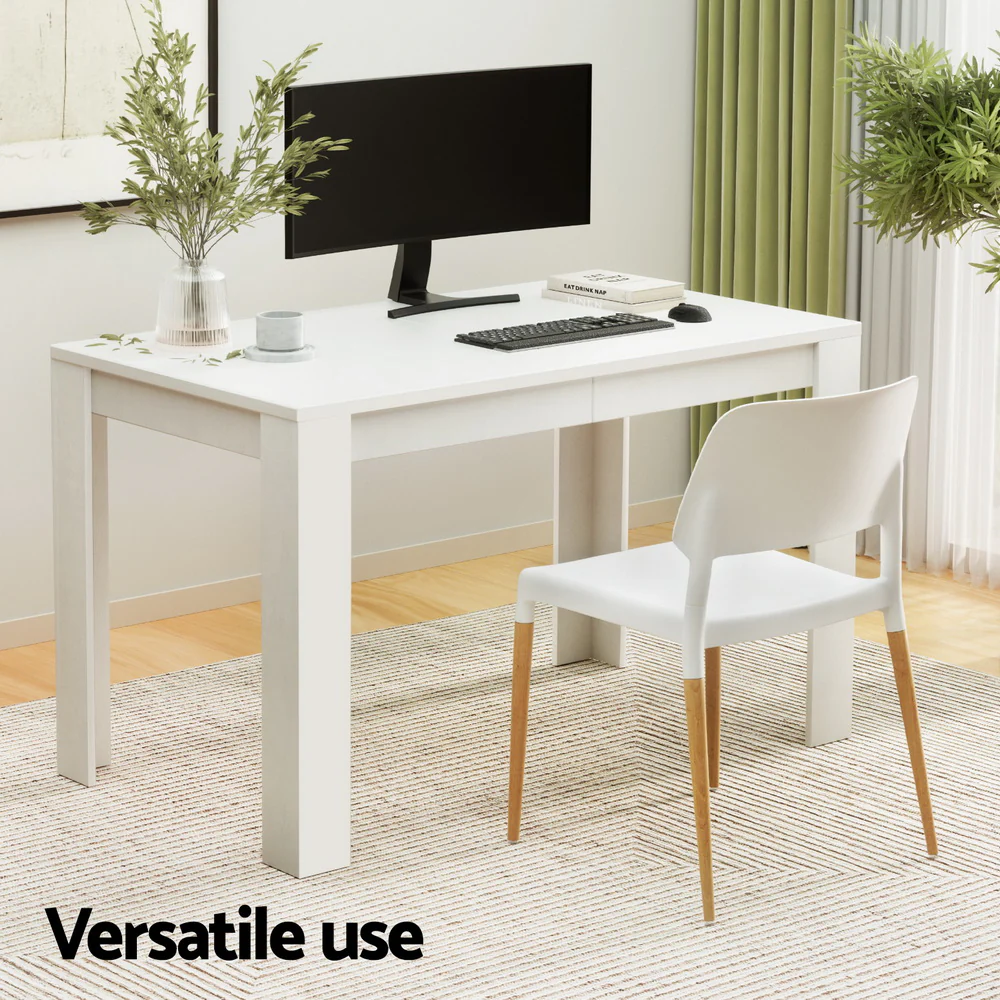 1 Artiss Dining Table and 4 Chairs Set White - Image 4