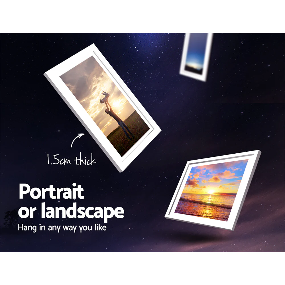 Artiss Photo Frames Art Holder 11PCS 5x7 6x8 8x10 White - Image 3