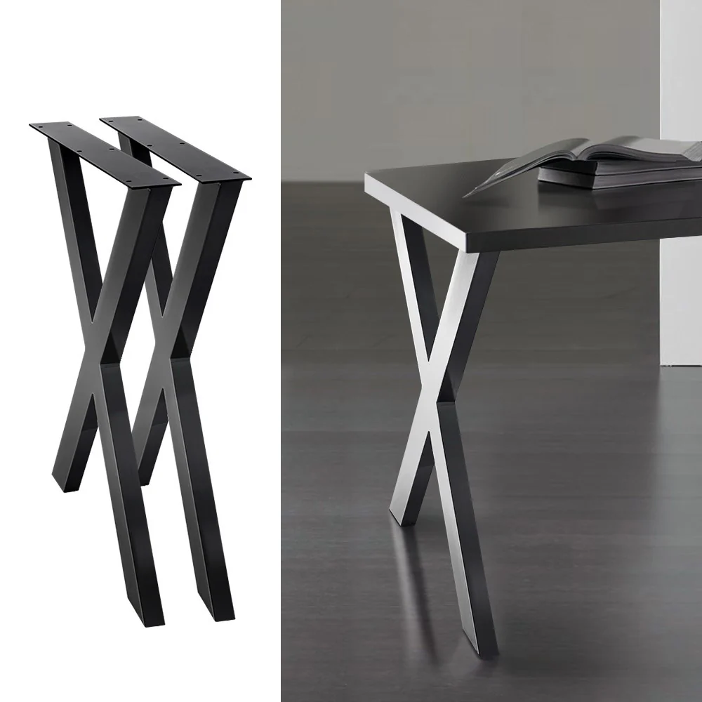 Artiss Metal Table Legs DIY X-shaped 71X60CM Set of 2 - Image 7