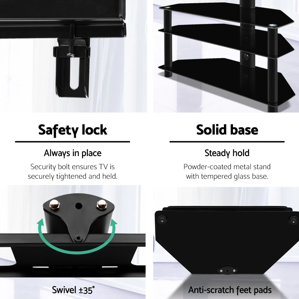 Artiss TV Stand Mount Bracket for 32-60 LED LCD 3 Tiers Storage Floor Shelf - Image 7