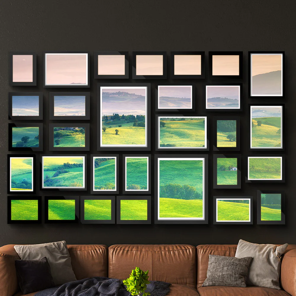 Artiss Photo Frames Art Holder 30PCS 8x10 5x7 4x6 3.5x5 Black - Image 7
