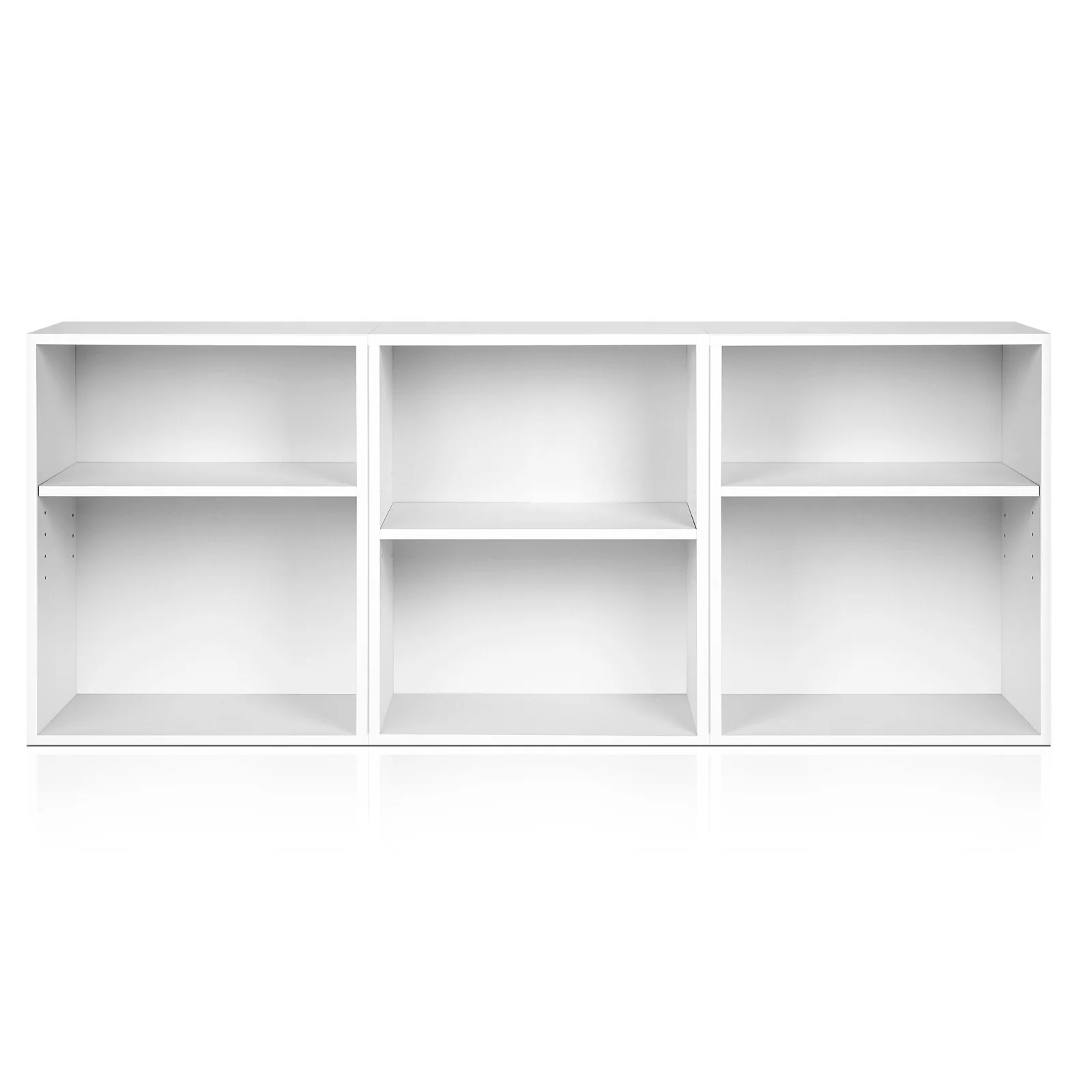 Artiss Bookshelf Set of 3 - VENA White - Image 4