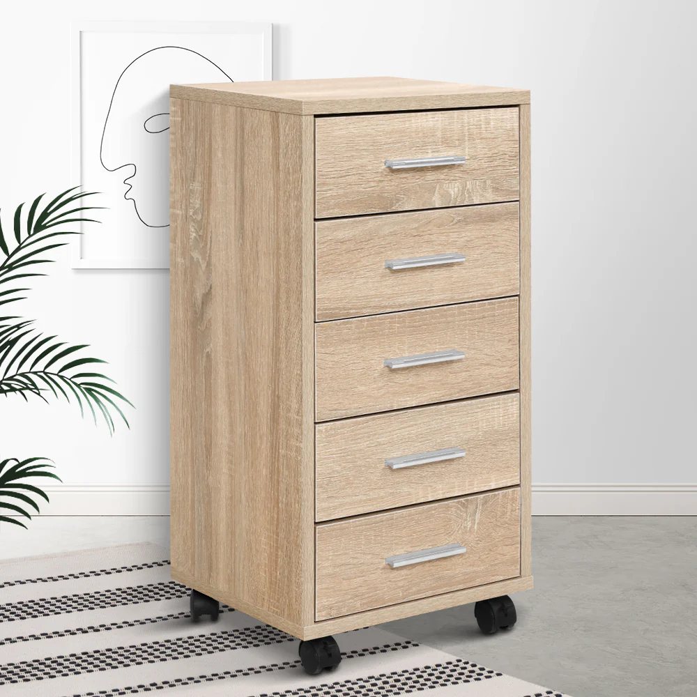 Artiss Filing Cabinet 5 Drawer Office Storage Organiser - Image 8