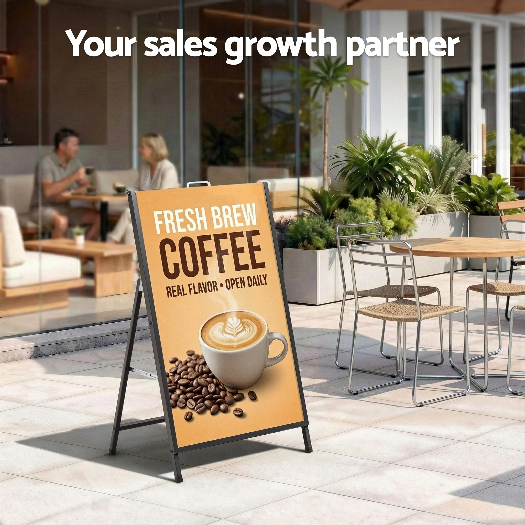A1 Frame Sign Stand Single Sided Poster Display Board Outdoor Advertising 60x90cm - Image 4