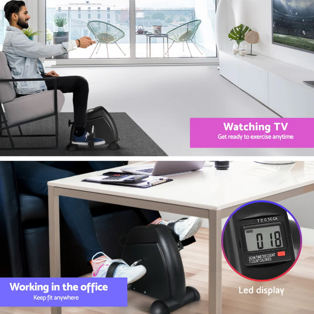Artiss 120cm Electric Standing Desk with Mini Peal Exercise Bike Home Office - Image 5