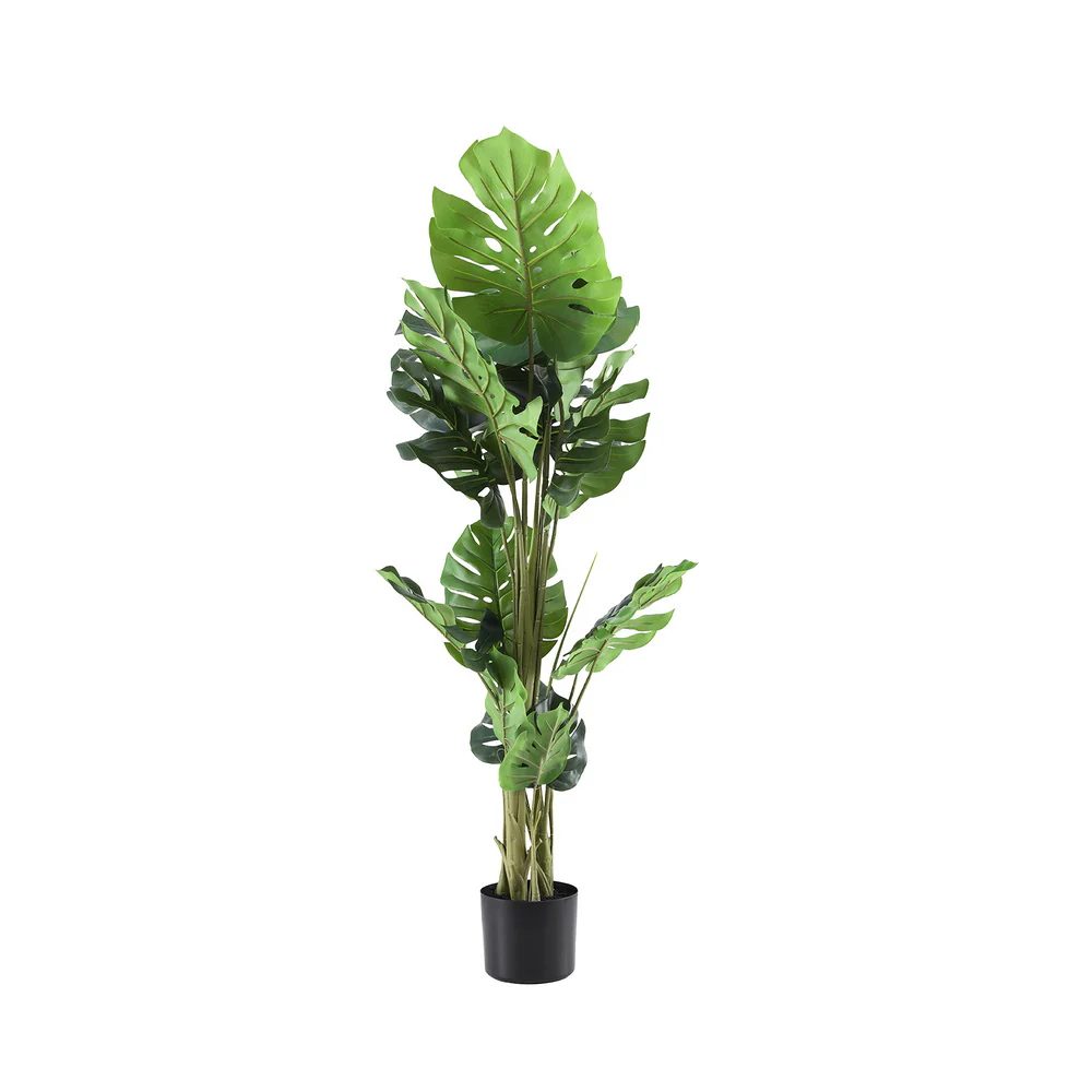 Artiss 140cm Artificial Monstera Tree Faux Trees Indoor Decor Artificial Plants Lifelike Plant 1.4M - Image 3