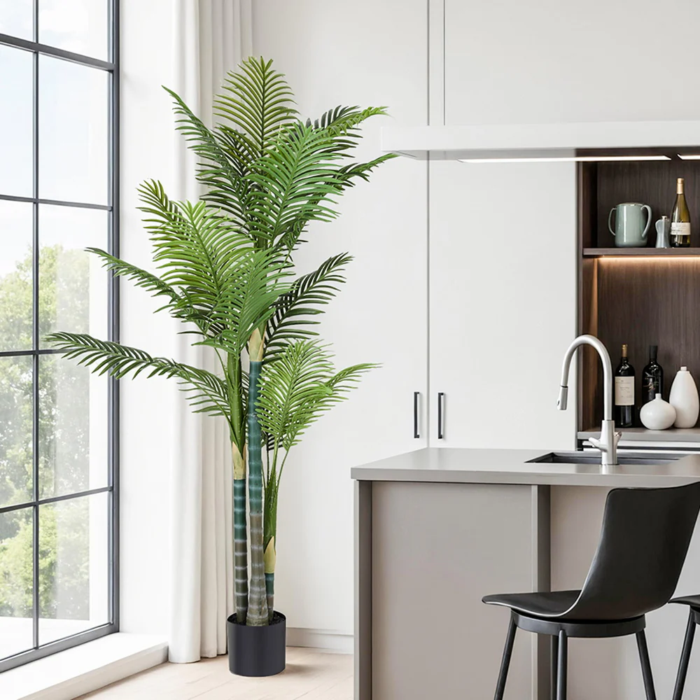 Artiss 180cm Artificial Palm Tree Faux Trees Indoor Decor Artificial Plants Lifelike Plant 1.8M - Image 7