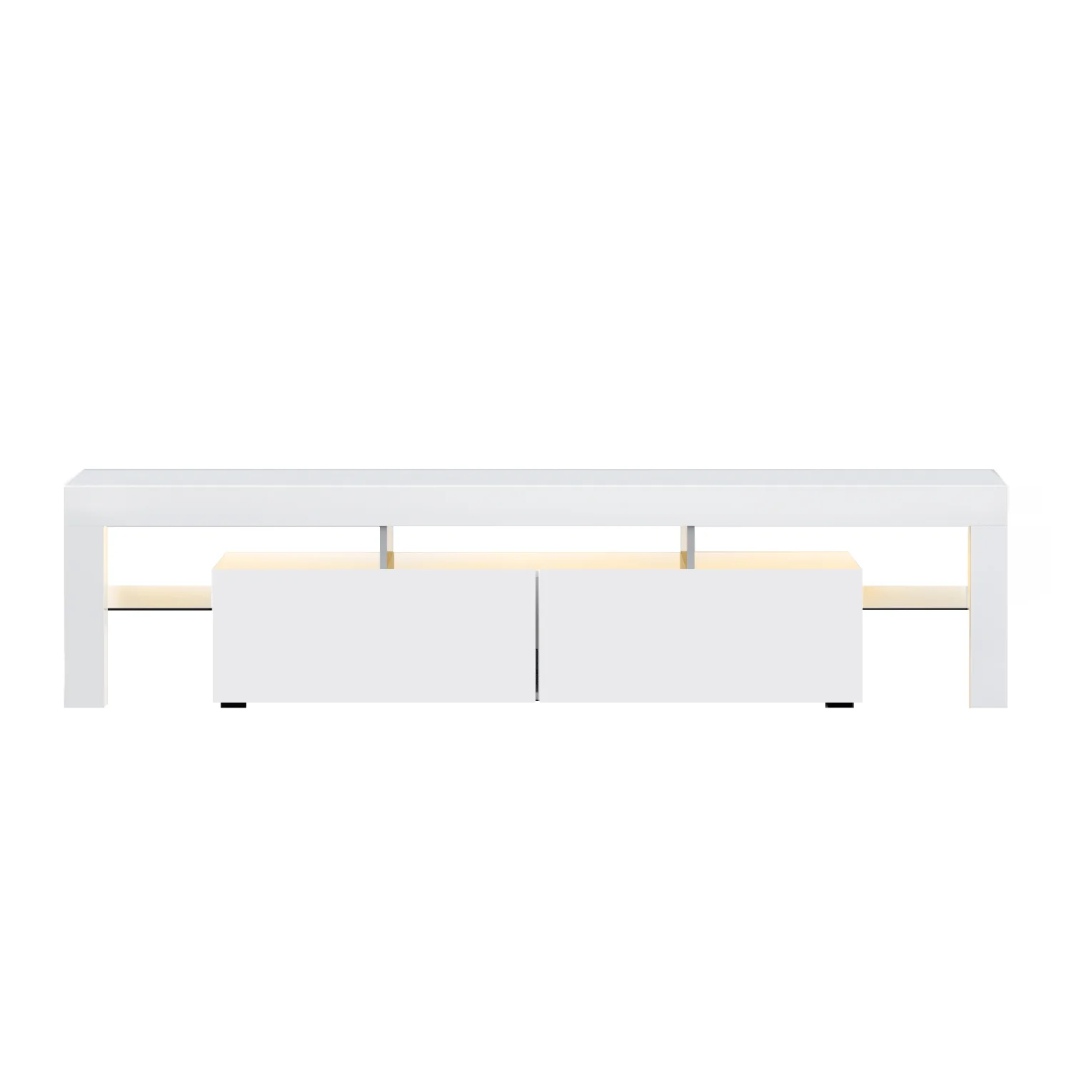 Artiss Entertainment Unit TV Cabinet LED 189cm White Elo - Image 4