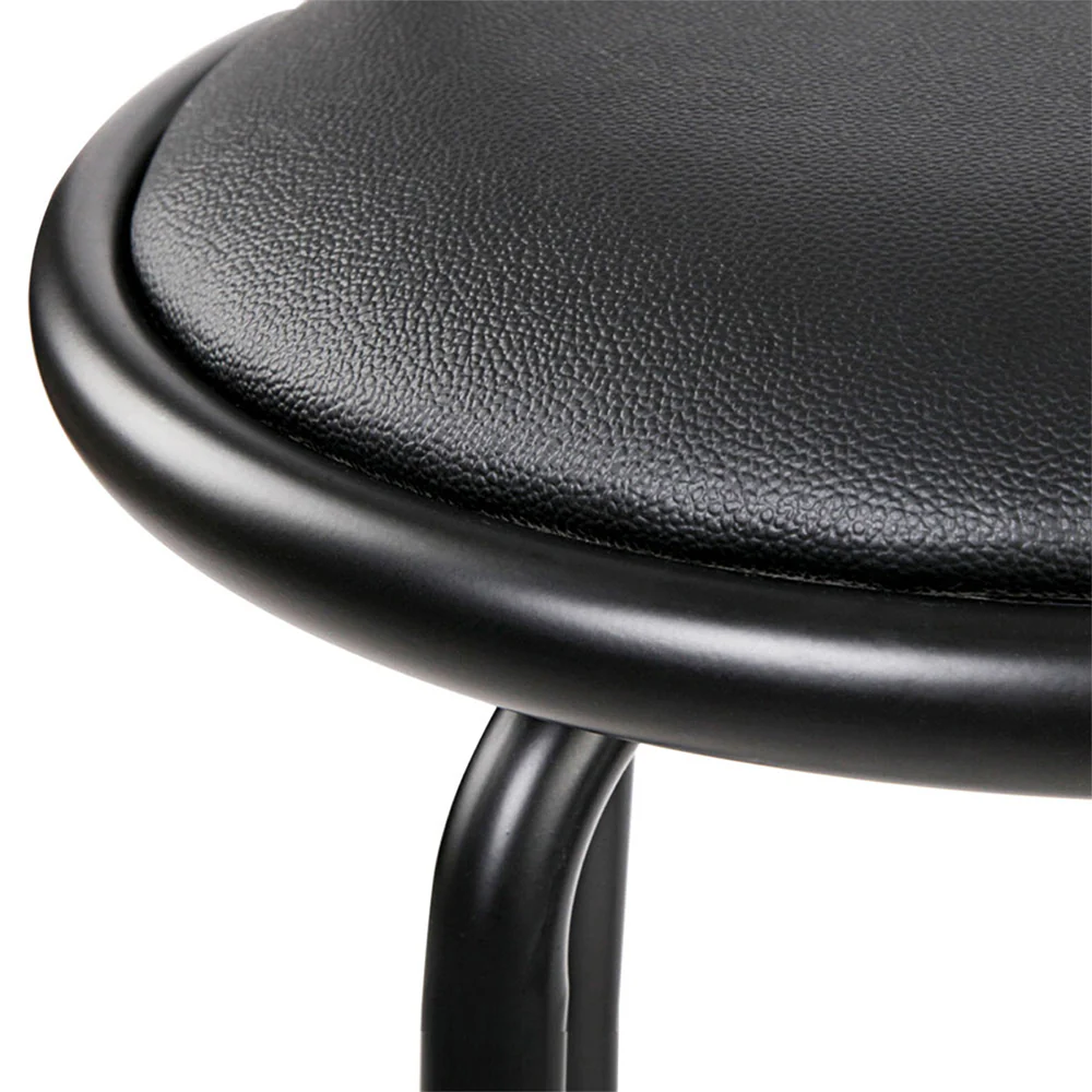 Artiss 2x Bar Stools Swivel Leather Padded Metal - Image 7