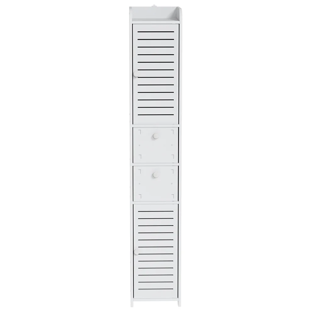 Artiss 2X Bathroom Toilet Storage Cabinet Laundry Tallboy Cupboard - Image 4