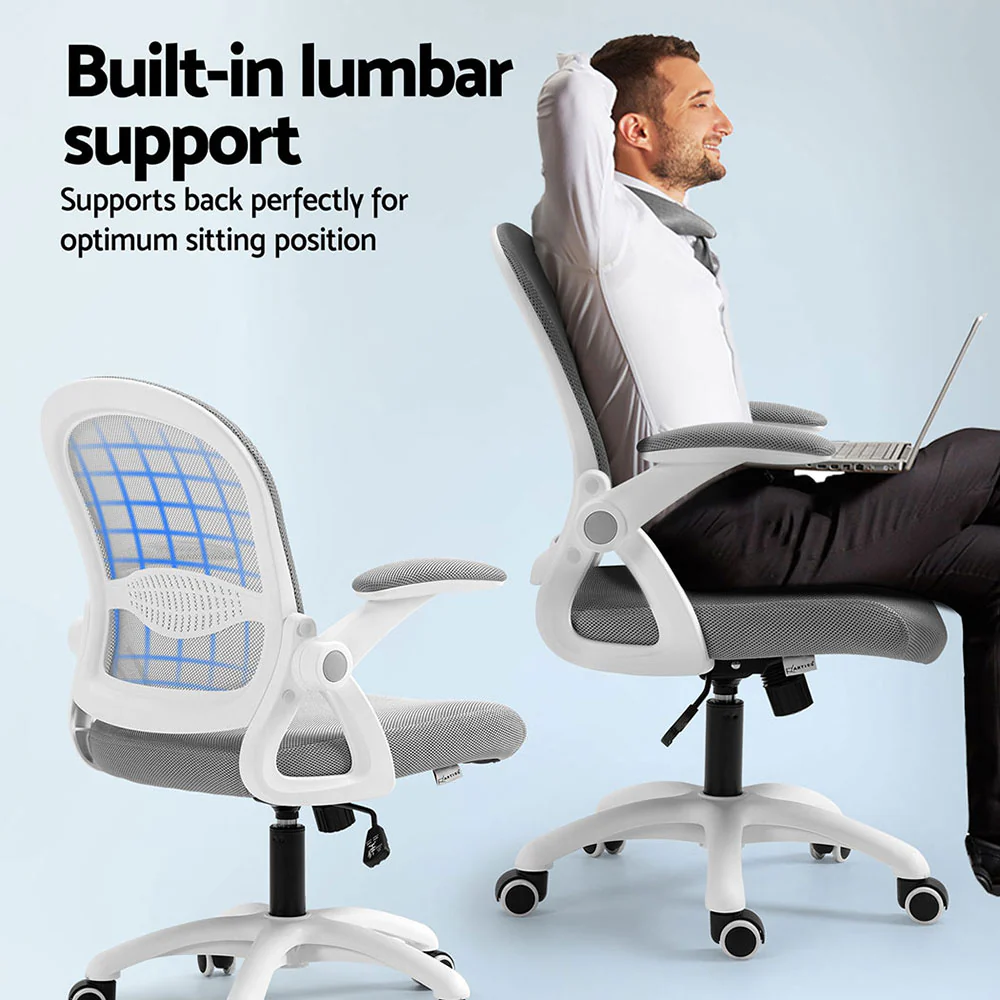 Artiss 2x Mesh Office Chair Computer Gaming Desk Chairs Work Study - Image 5