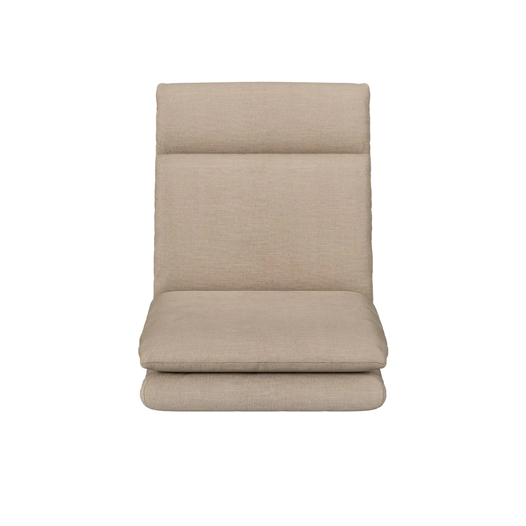 Artiss 2XFloor Chair Sofa Linen Beige - Image 4