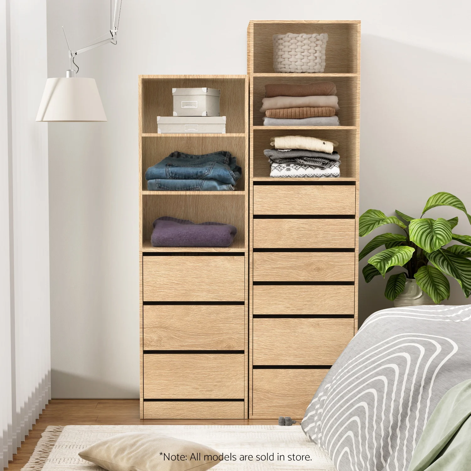 Artiss 3 Chest of Drawers Tallboy Cabinet Pine - Image 6