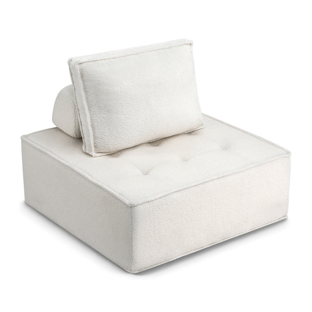 Artiss 3 Floor Sofa Lounge Chair with Pillow - Image 4