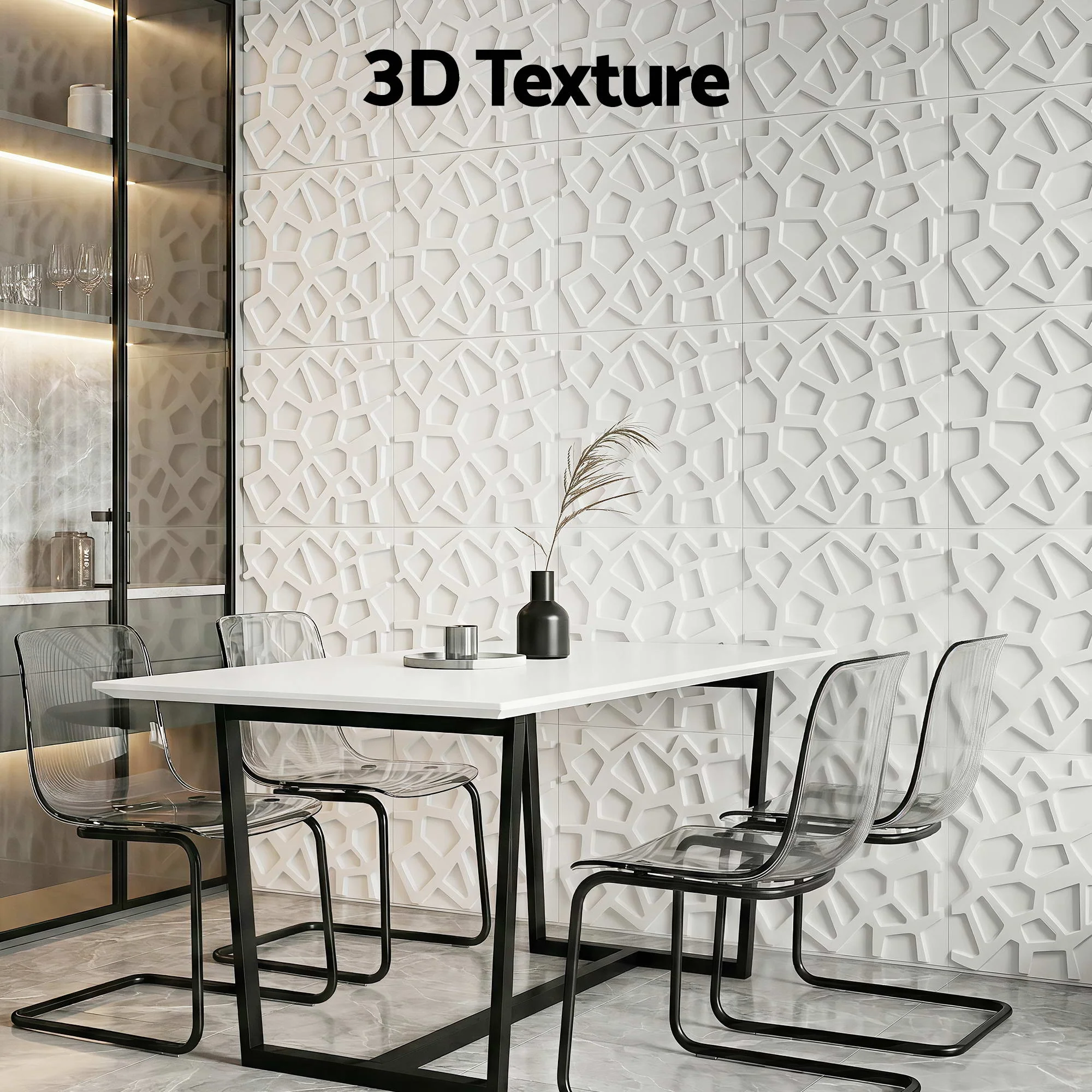 Artiss 3D Wall Panels PVC Decorative Panels 50x50cm Set of 15 Feature Wall Poly - Image 5