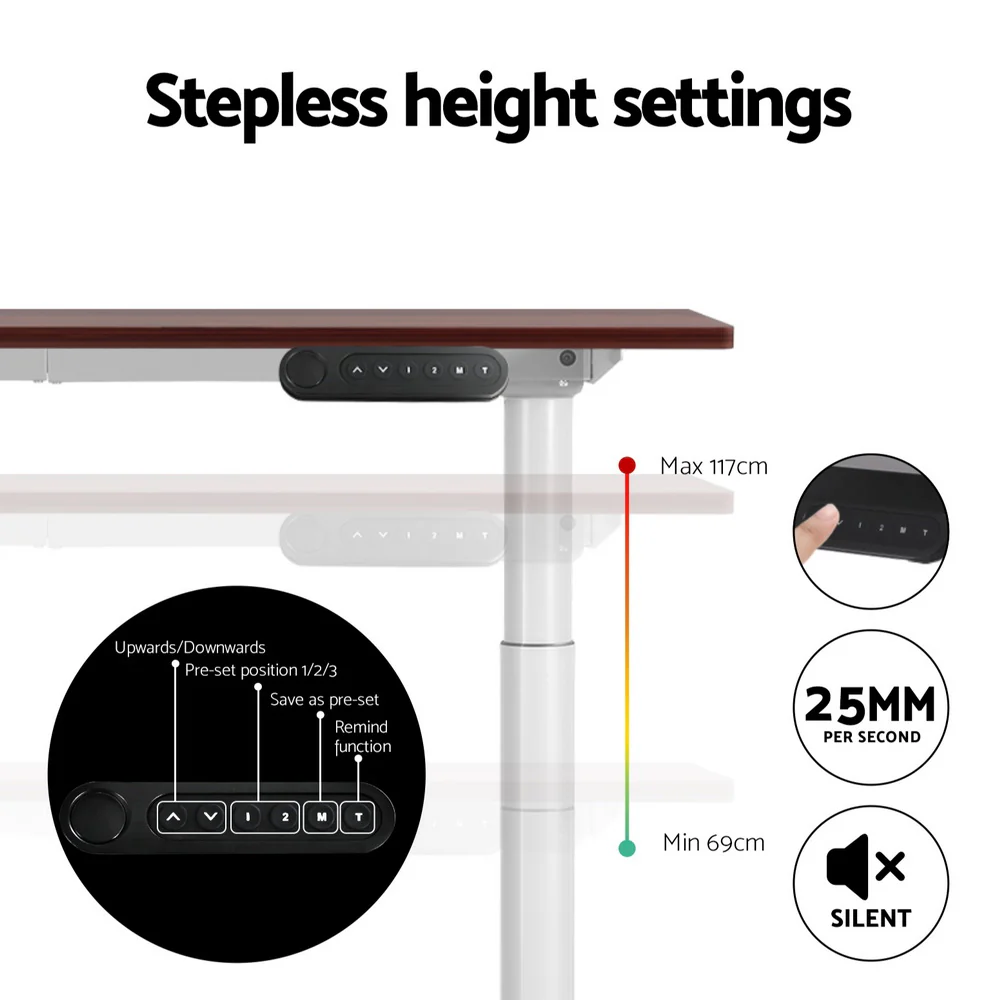 Artiss 400mm Treadmill Electric Walking Pad with 120cm Automatic Standing Desk - Image 5