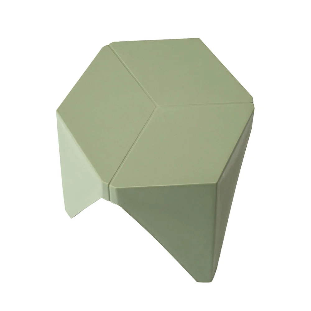 Artiss 4PC Puzzle Stool Bar Stools Stackable Green - Image 4