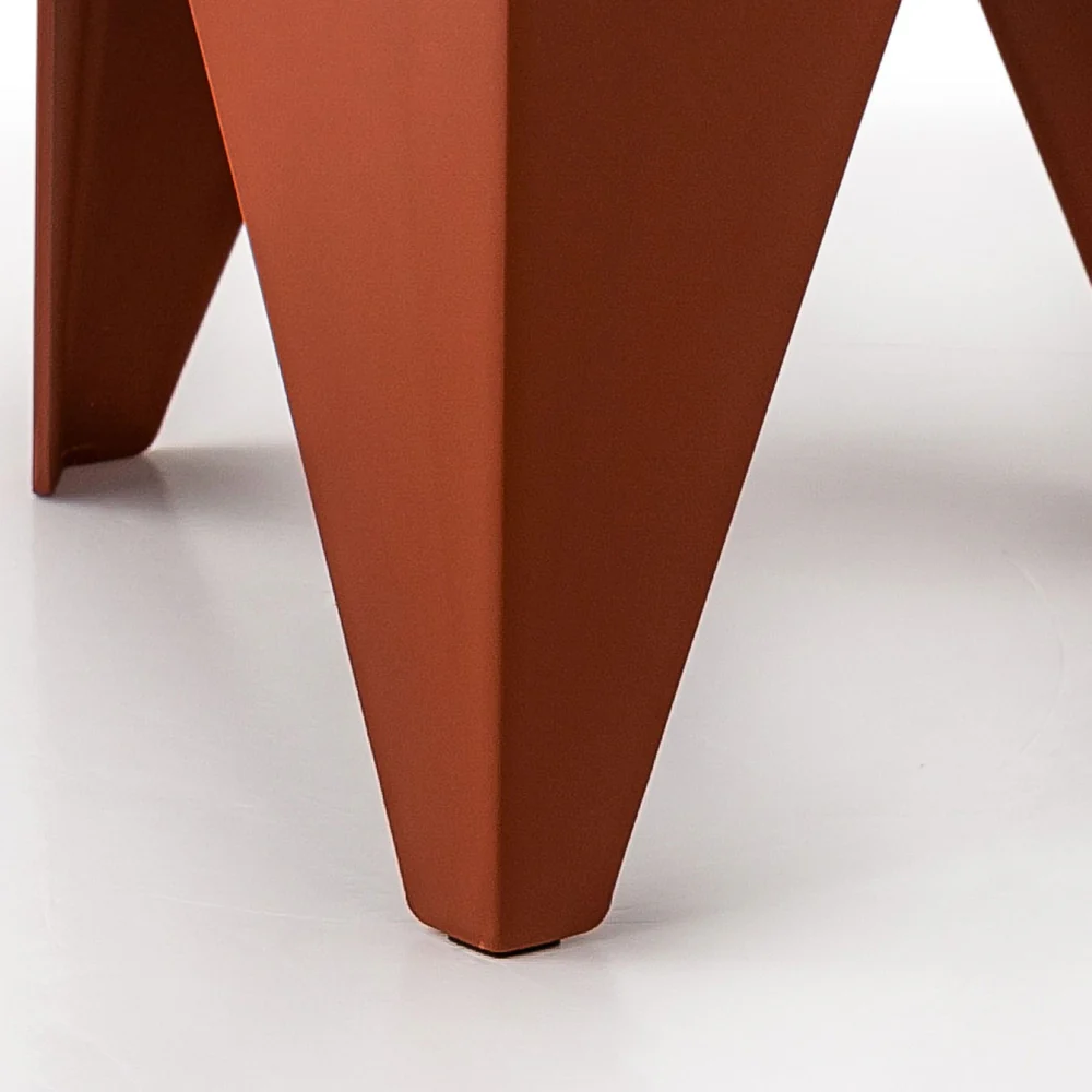 Artiss 4PC Puzzle Stool Bar Stools Stackable Red - Image 6