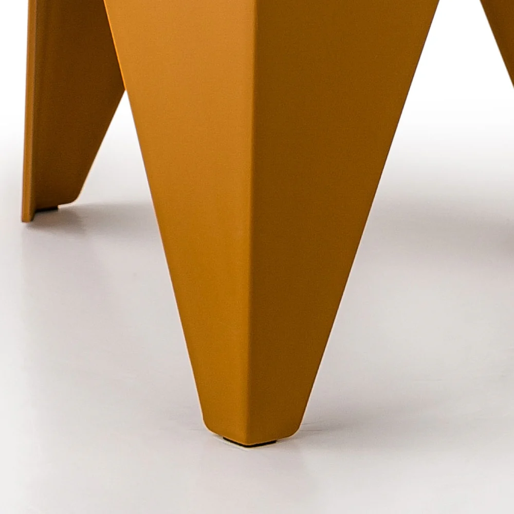 Artiss 4PC Puzzle Stool Bar Stools Stackable Yellow - Image 7
