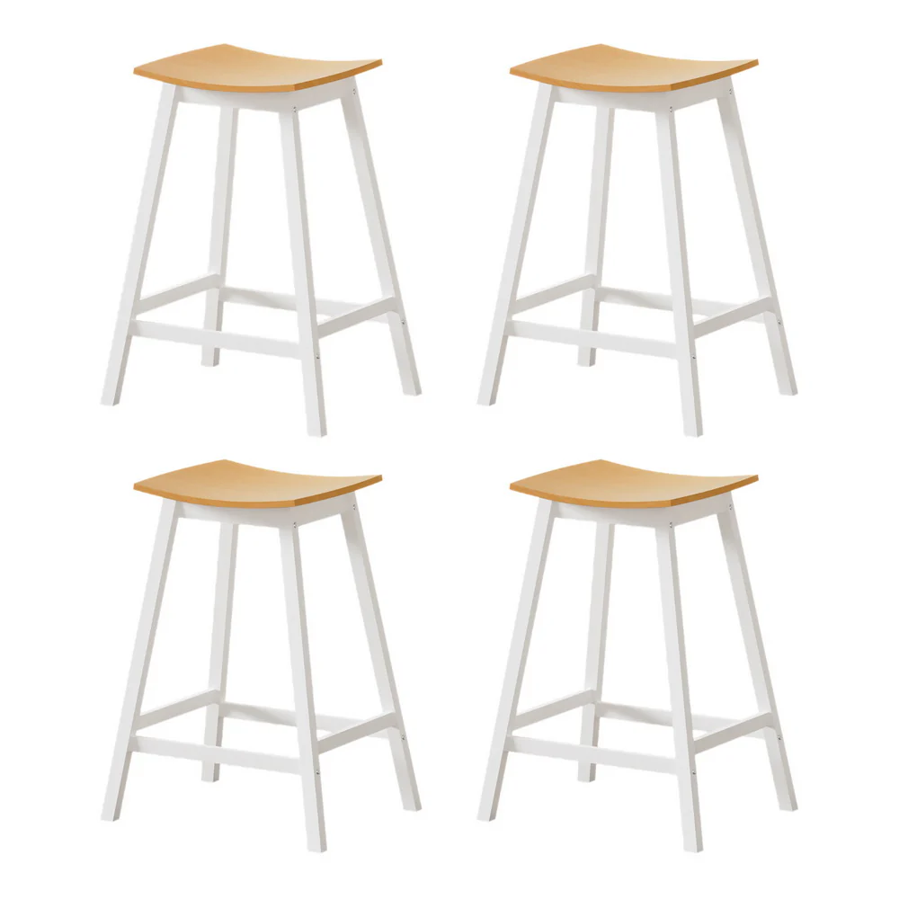 Artiss 4x Bar Stools Wooden Chairs Oak