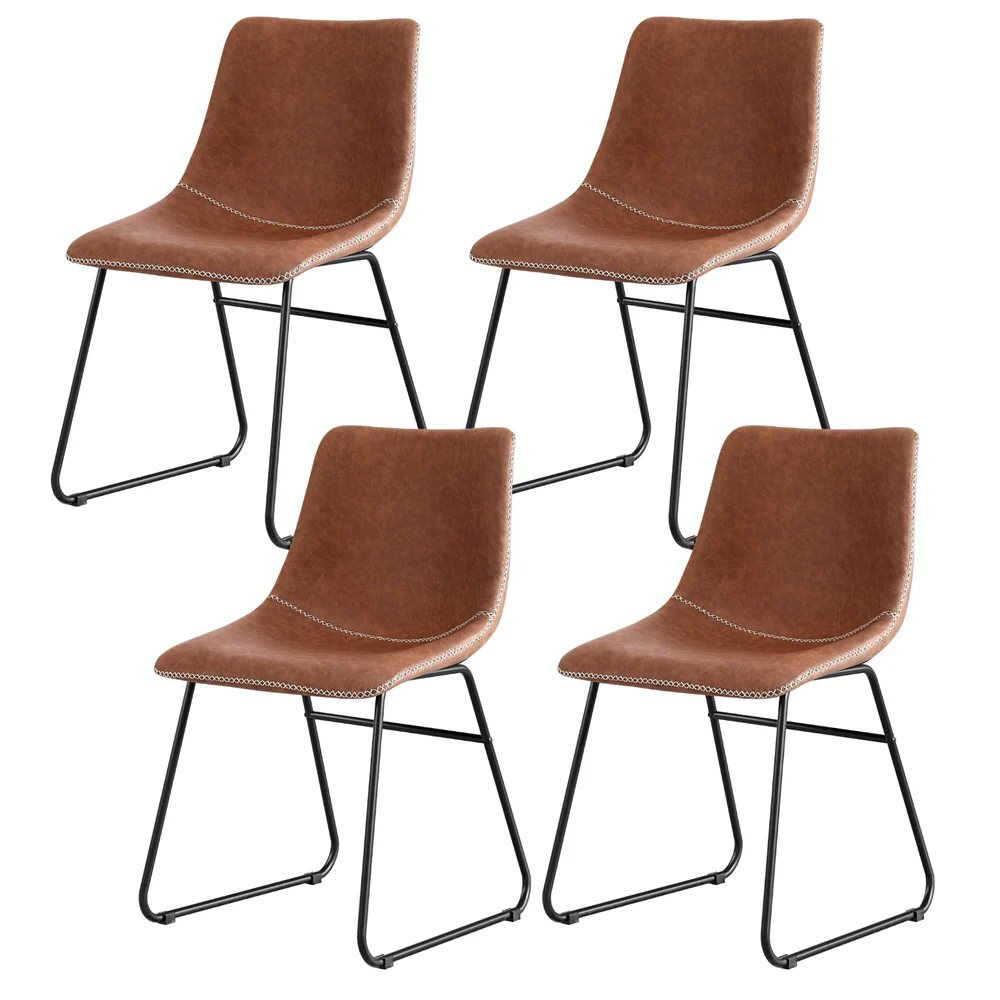 Artiss 4x Bar Stools Rattan Counter Kitchen Dinning Chair Bamboo Saddle Black