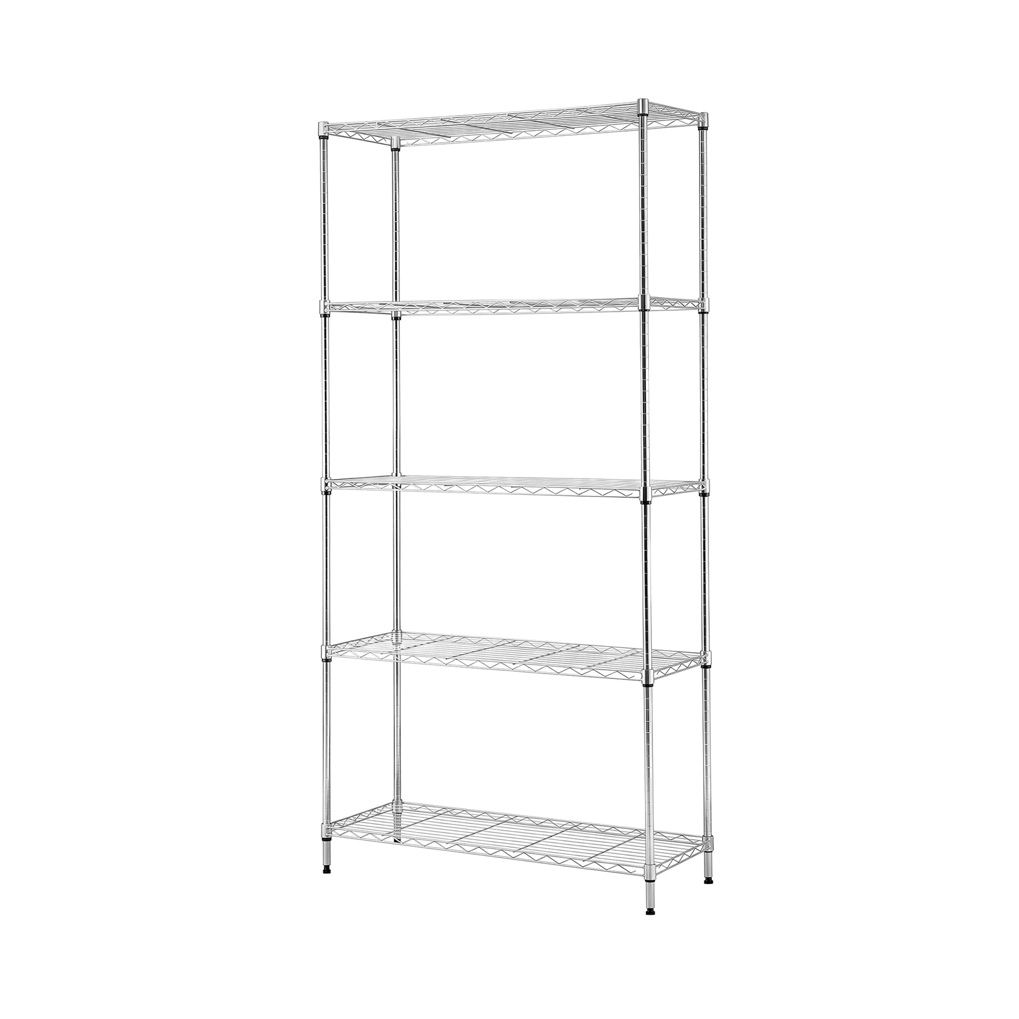 Artiss 5-Tier Kitchen Rack Shelf Shelving 90x35x182CM Adjustable Metal Storage Shelves - Image 2