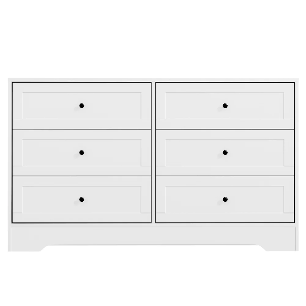 Artiss 6 Chest of Drawers - LEIF White - Image 4