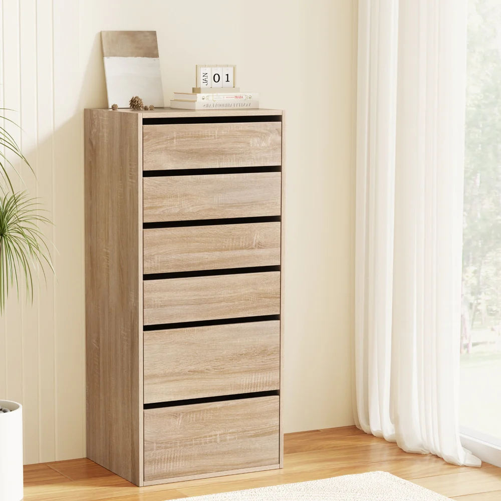 Artiss 6 Chest of Drawers Dresser Tallboy Pine - Image 7