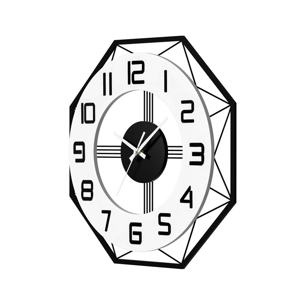 Artiss 60CM Wall Clock Octagon - Image 4