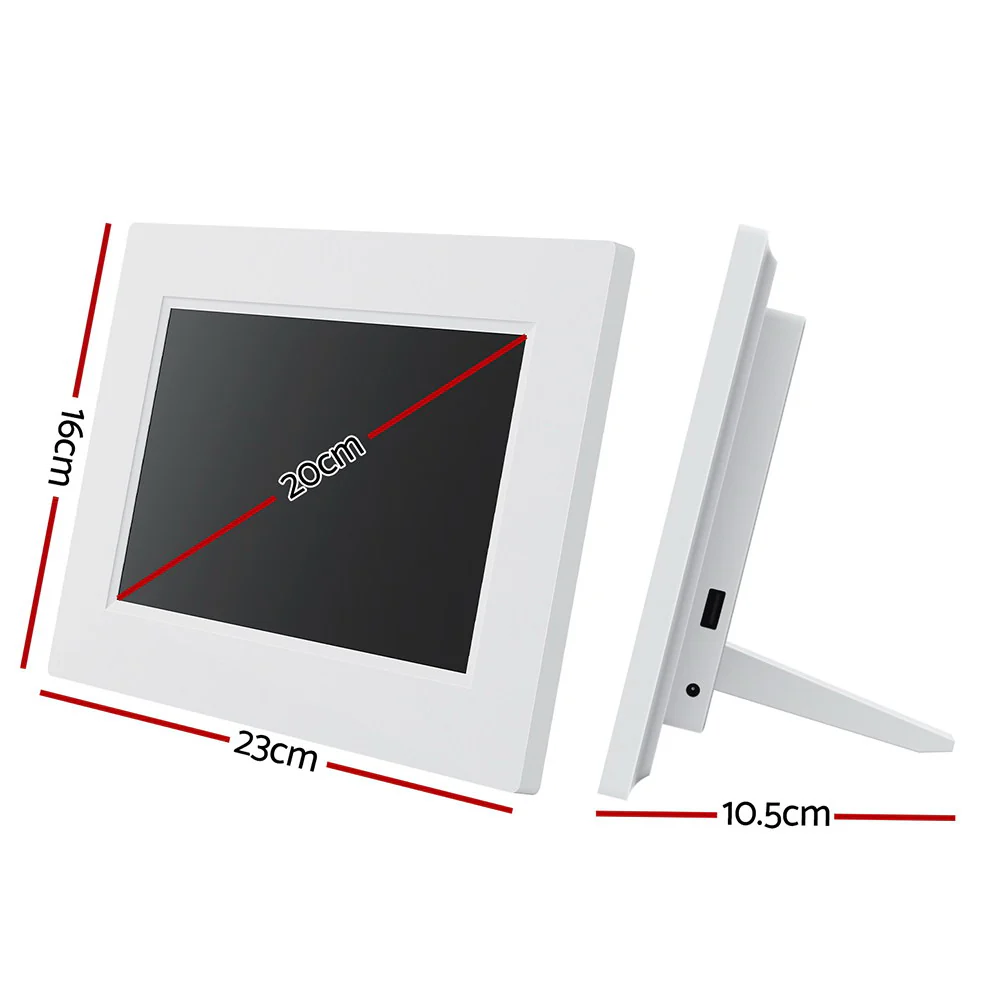 Artiss 8 Digital Day Clock Calendar Alarm White - Image 3