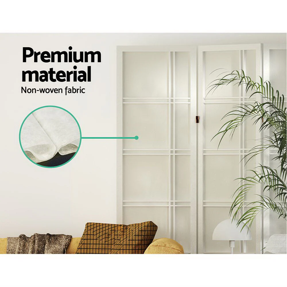 Artiss 8 Panel Room Divider Screen 353x179cm Nova White - Image 7