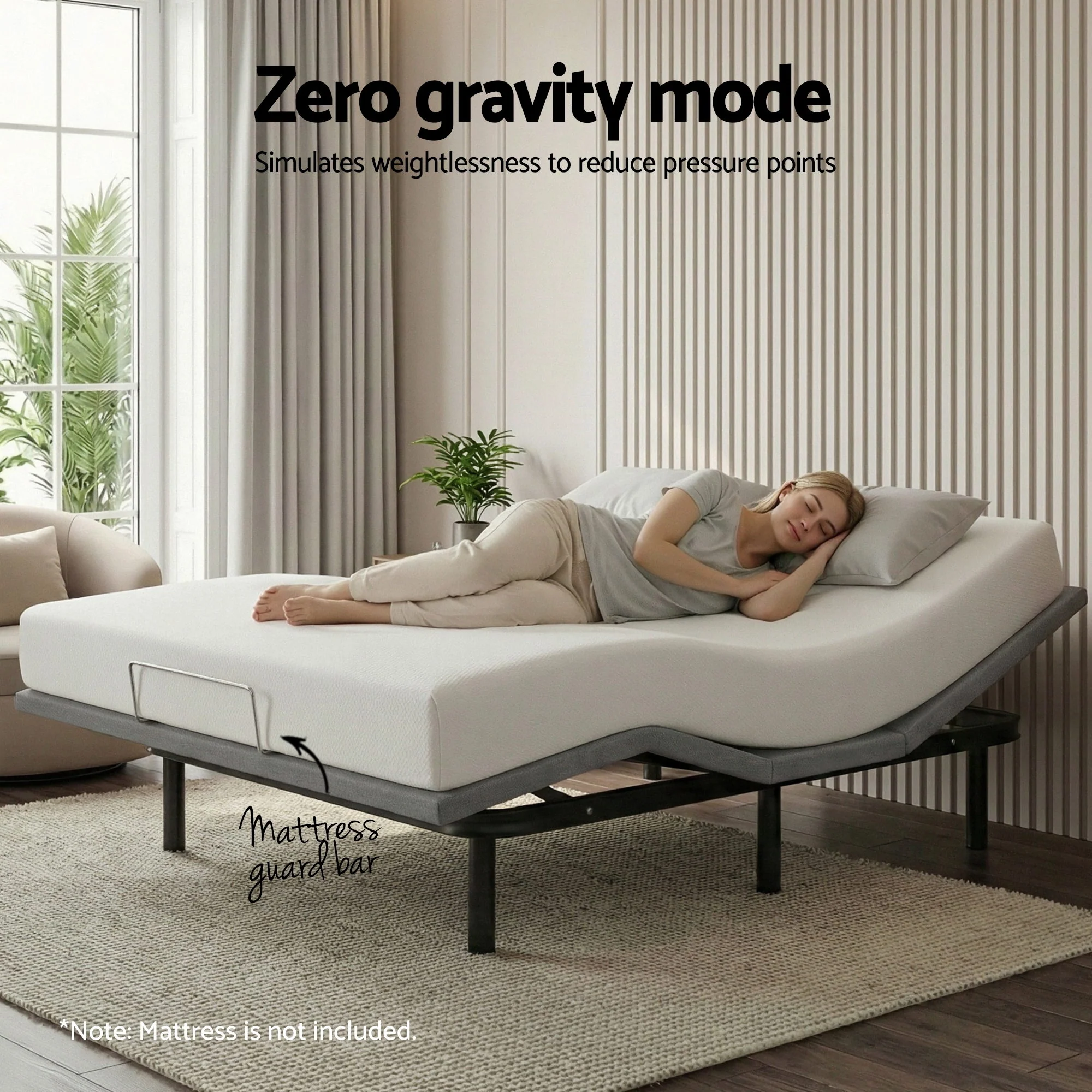 Artiss Adjustable Bed Frame Queen Electric Bed Base with Remote - Image 6