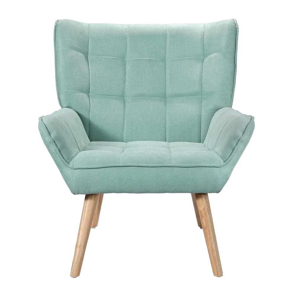 Artiss Armchair Blue Linen Fabric Cindy - Image 4