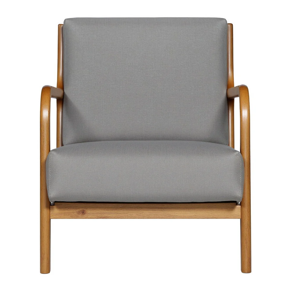 Artiss Armchair Fabric Light Grey - Image 3