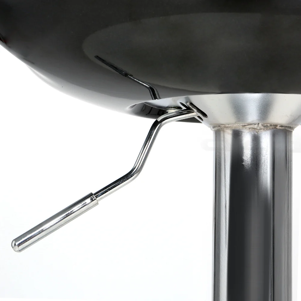 Artiss 2x Bar Stools Gas Lift Plastic Seat Black - Image 3