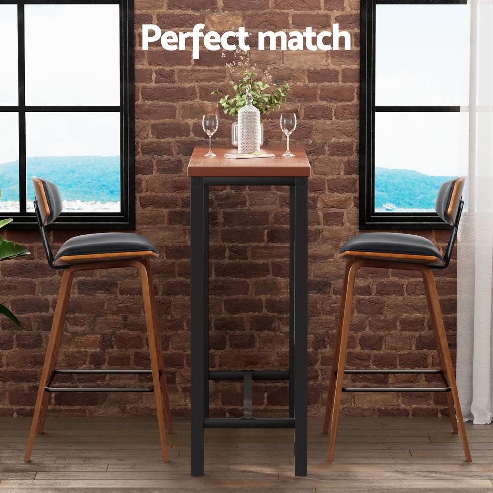 Artiss Bar Table and Stools Set Dining Desk Kitchen Chairs Cafe Pub - Image 12