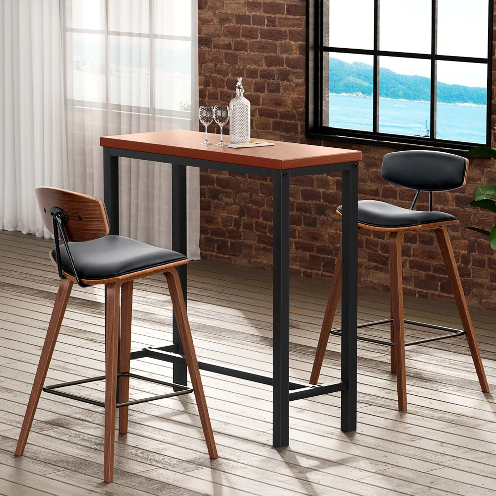 Artiss Bar Table and Stools Set Dining Desk Kitchen Chairs Cafe Pub - Image 14