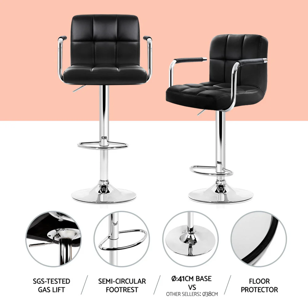 Artiss Bar Table and Stools Set Dining Desk Kitchen Chairs Cafe Pub - Image 20
