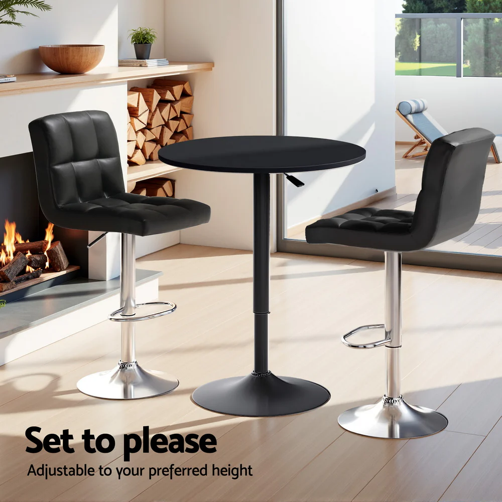 Artiss Bar Table and Stools Set Dining Desk Kitchen Chairs Cafe Pub - Image 26