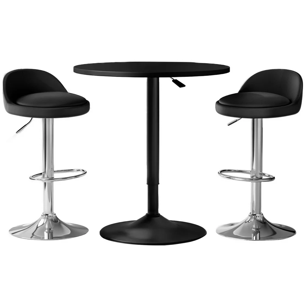 Artiss Bar Table and Stools Set Dining Desk Kitchen Chairs Cafe Pub - Image 36