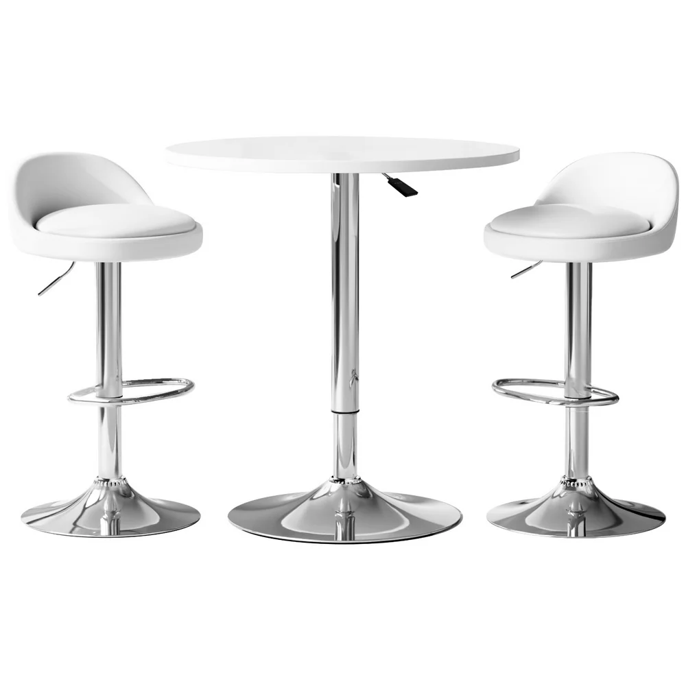 Artiss Bar Table and Stools Set Dining Desk Kitchen Chairs Cafe Pub - Image 43