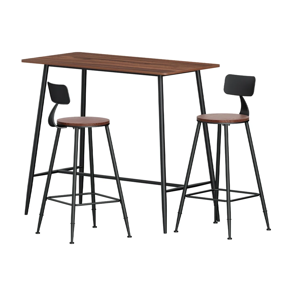Artiss Bar Table and Stools Set Dining Desk Kitchen Chairs Cafe Pub - Image 50