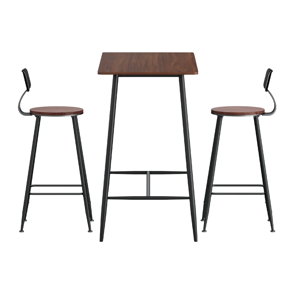 Artiss Bar Table and Stools Set Dining Desk Kitchen Chairs Cafe Pub - Image 52