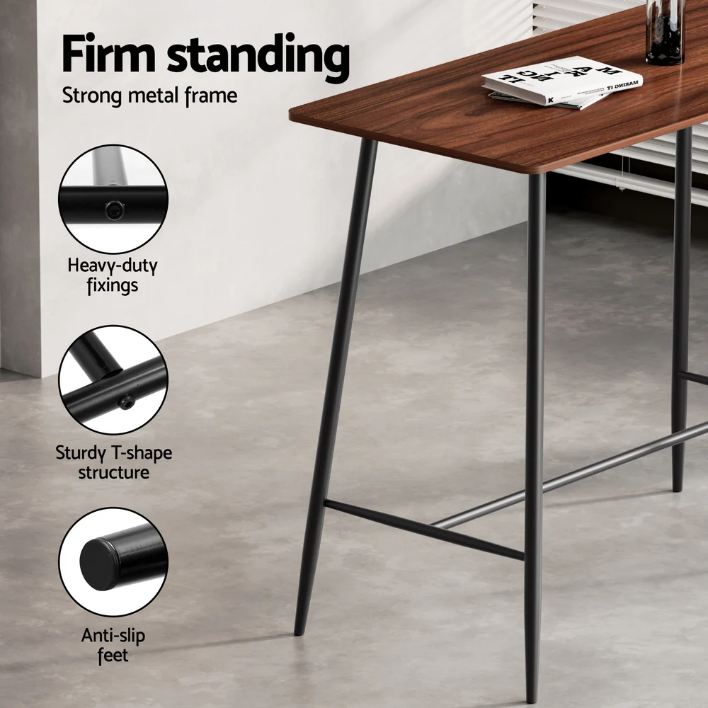 Artiss Bar Table and Stools Set Dining Desk Kitchen Chairs Cafe Pub - Image 54