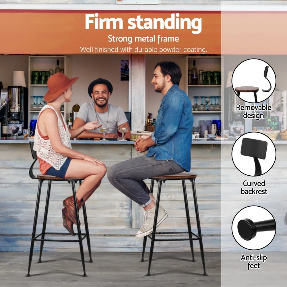 Artiss Bar Table and Stools Set Dining Desk Kitchen Chairs Cafe Pub - Image 55