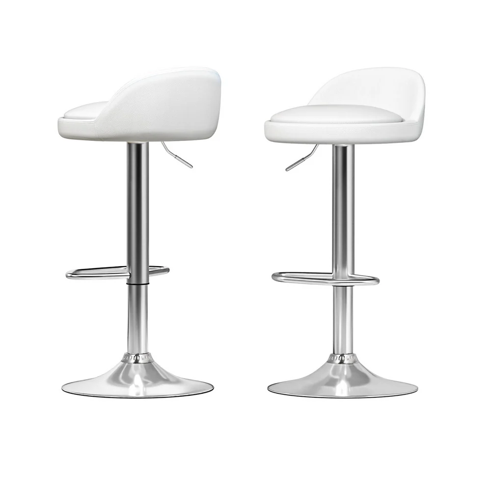 Artiss Bar Table and Stools Set Dining Desk Kitchen Chairs Cafe Pub white - Image 3