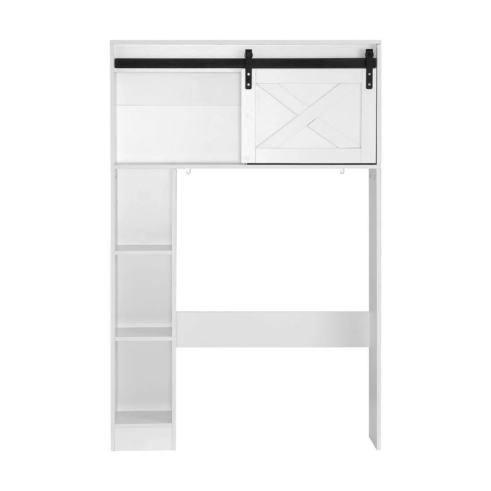 Artiss Bathroom Cabinet Over the Toilet Storage Organiser Laundry Shelf 128cm - Image 5