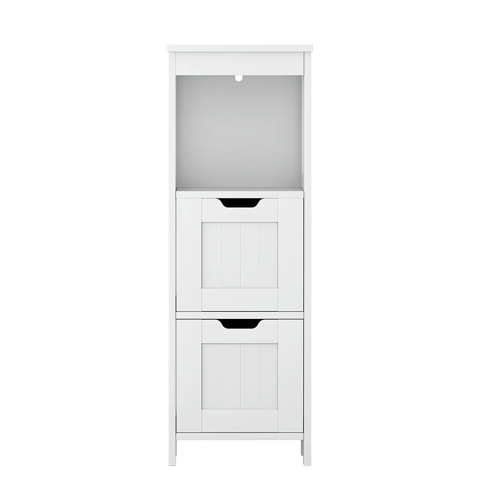 Artiss Bathroom Storage Cabinet 89cm Floor Toilet Drawer Bedroom Organizer Standing White - Image 3