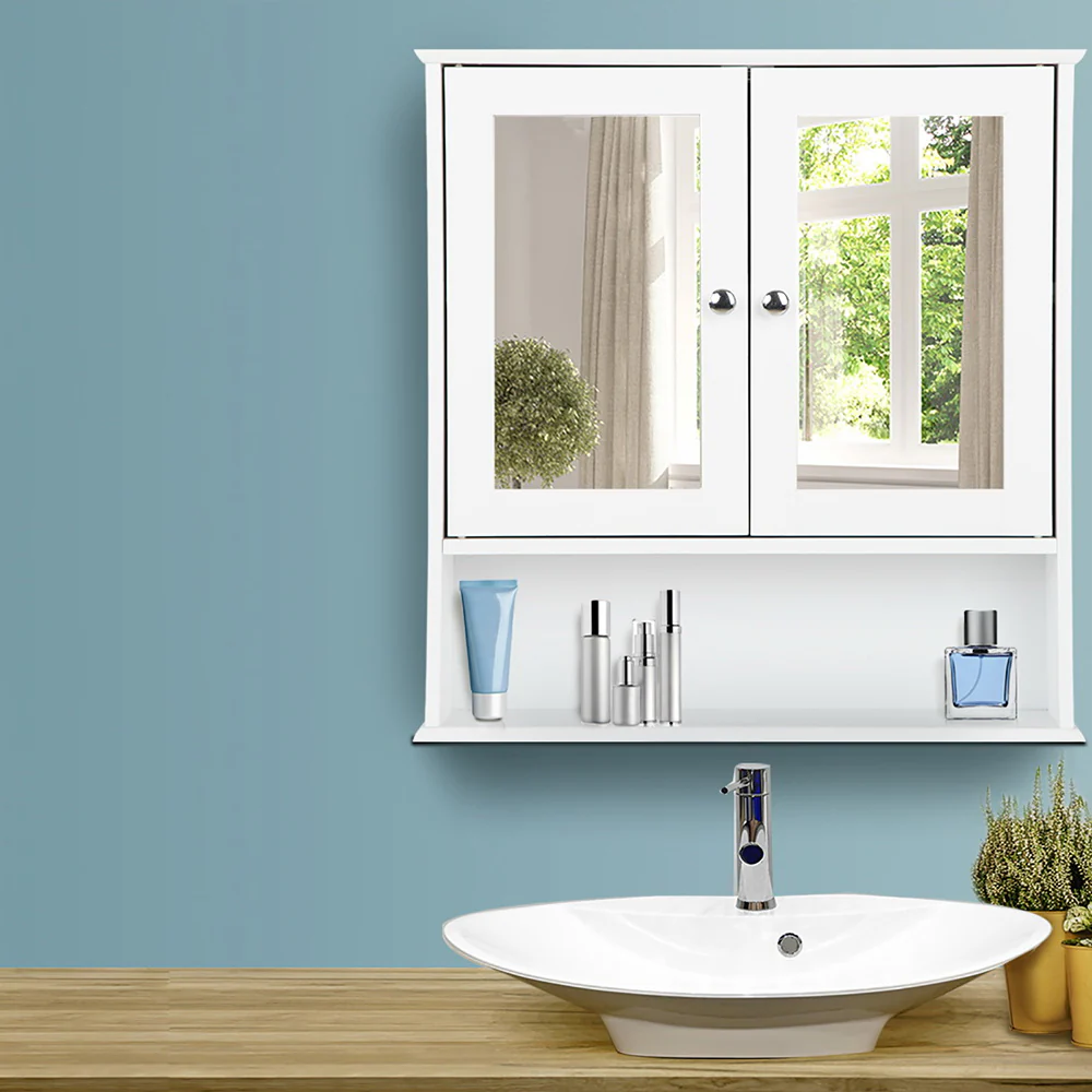 Artiss Bathroom Mirror Cabinet Storage Cupboard - Image 7