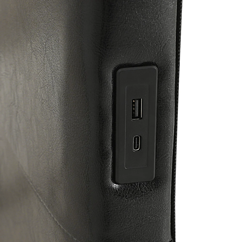 Artiss Bed Frame Double Size LED Black RAVI - Image 4